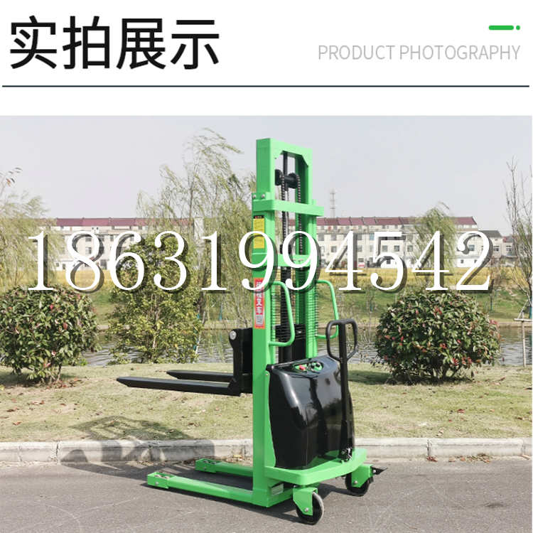 图们市电动叉车堆高车液压铲车电瓶1吨2吨站驾步行式小型全自动叉车